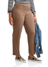 Load image into Gallery viewer, Women's Plus-Size 2-Pocket Pull-On Stretch Woven Pants