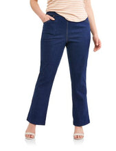 Load image into Gallery viewer, Women's Plus-Size 2-Pocket Pull-On Stretch Woven Pants